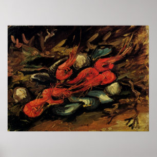 Affiche Moules et crevettes par Vincent van Gogh