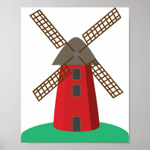 Affiche Moulin à vent