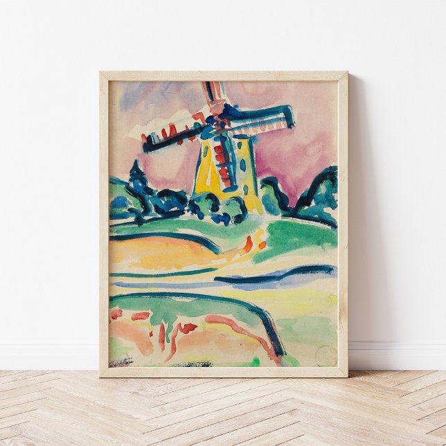 Affiche Moulin à vent | Ernst Ludwig Kirchner (Créateur téléchargé)
