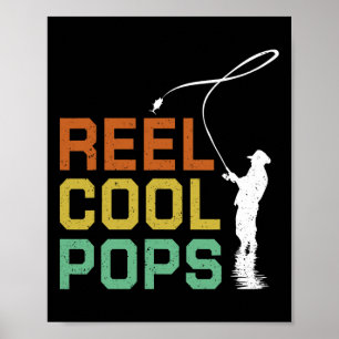 Affiche Moulinet Vintage Cool Pops Pêche Fête des Pères Pê