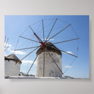 Affiche Moulins à vent de Mykonos