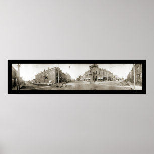 Affiche Moulins de lac, photo 1908 d'IA