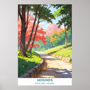 Affiche Mounds State Park, Indiana