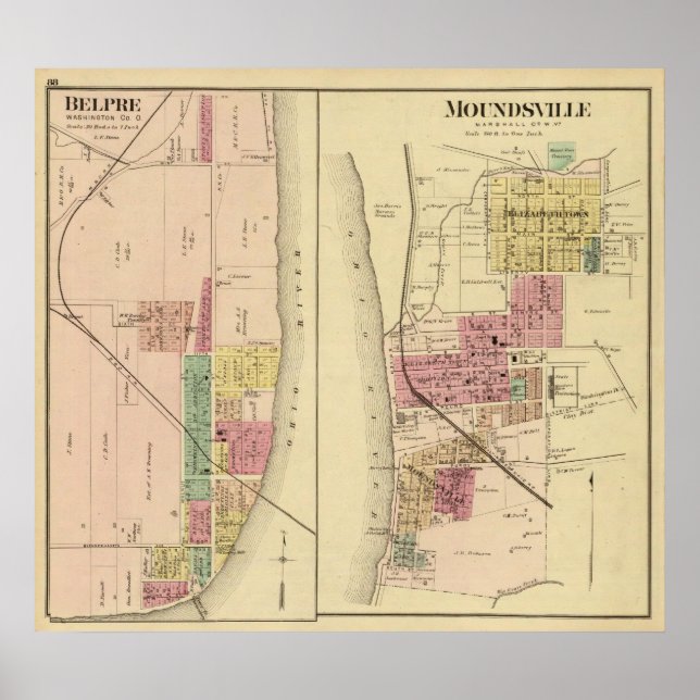 Affiche Moundsville, Virginie-Occidentale (Devant)