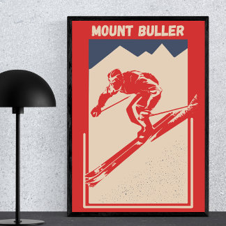 Affiche Mount Buller Victorian Alps Australia Ski Resort