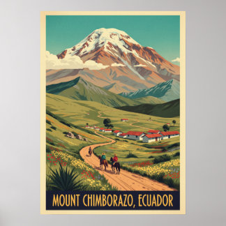 Affiche Mount Chimborazo Ecuador V06