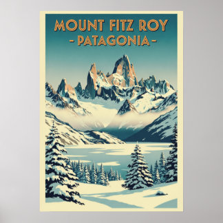 Affiche Mount Fitz Roy Patagonia V08