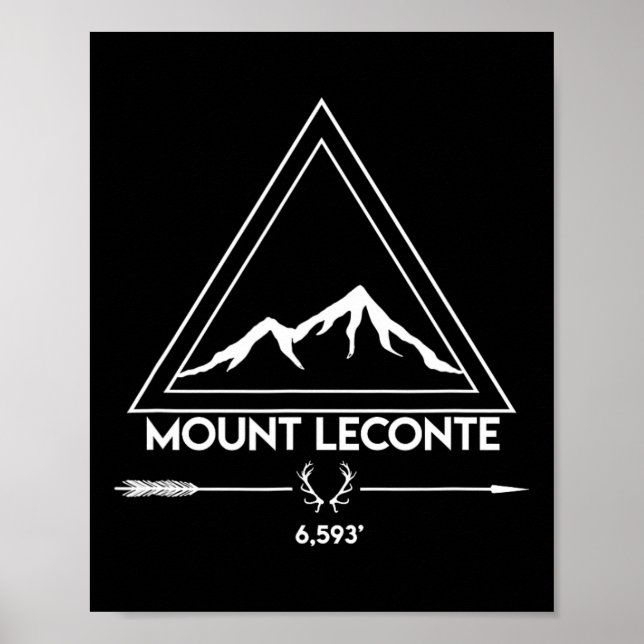 Affiche Mount Mt Leconte Smoky Mountains Tennessee Hiking  (Devant)