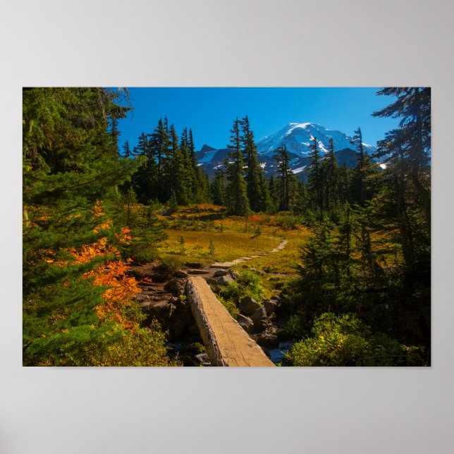 Affiche Mount Rainer, Spray Park autumn (Devant)