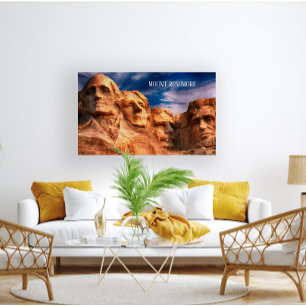 Affiche Mount Rushmore Black Hills South Dakota USA Travel