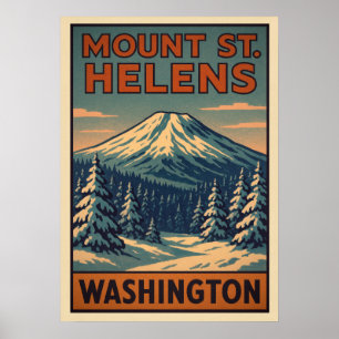 Affiche Mount St. Helens Washington V04