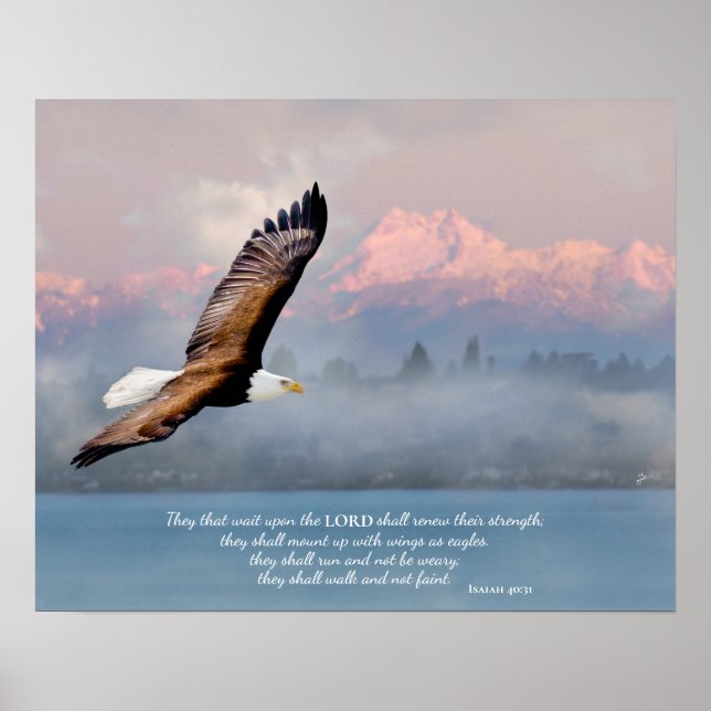 Affiche Mount Up With Wings Like Eagles Fine Art Blank (Devant)