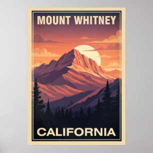 Affiche Mount Whitney California V06