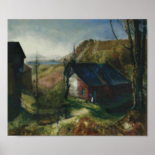 Affiche Mountain Farm par George Bellows (1922)