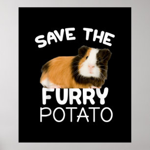 Affiche Mountain Guinea Pig - Save Furry Potato