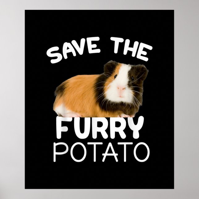 Affiche Mountain Guinea Pig - Save Furry Potato (Devant)