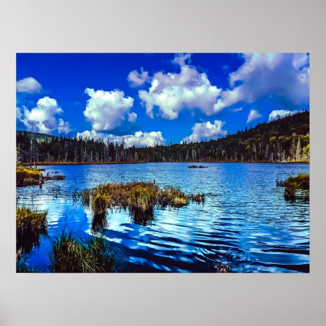 Affiche Mountain Noir Québec, Canada - Photographie de voy (Devant)