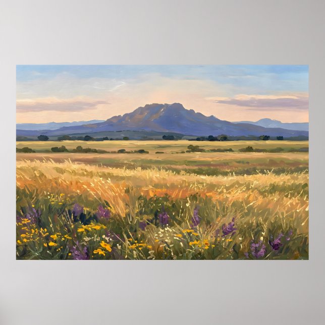 Affiche Mountain on the plain (Devant)