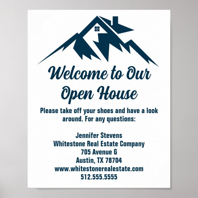 Affiche Mountain Real Estate Company Custom Open House (Devant)