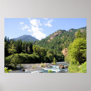 Affiche Mountain River Print
