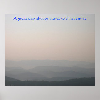 Affiche Mountain Sunrise