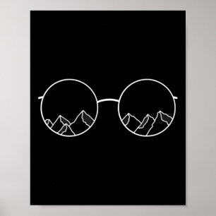 Affiche Mountain Travel Sungles Sommet Terre Mère