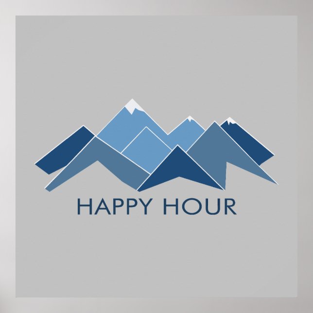 Affiche Mountains Happy Hour (Devant)
