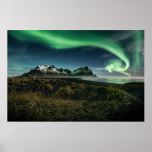 Affiche Mountains Vestrahorn Mountain, Iceland