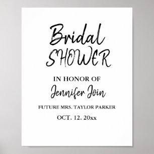 Affiche Mousse de mariage élégante classique en cuivre pou