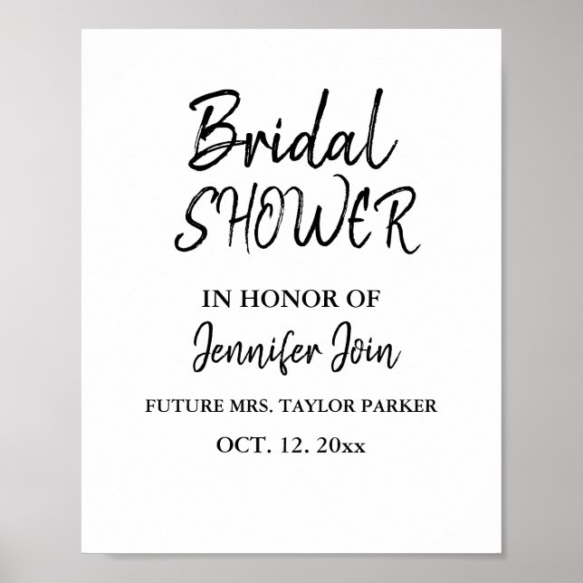 Affiche Mousse de mariage élégante classique en cuivre pou (Devant)
