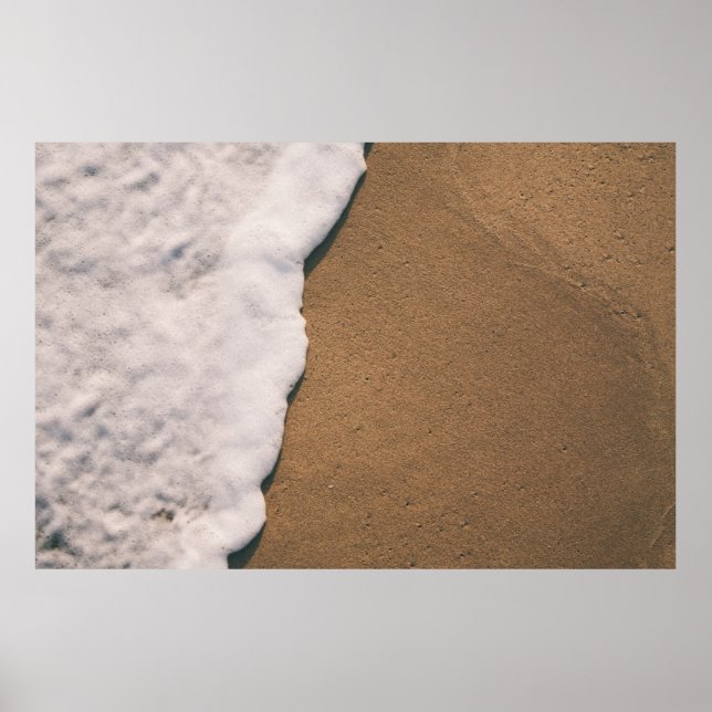 Affiche Mousse de mer sur sable (Devant)