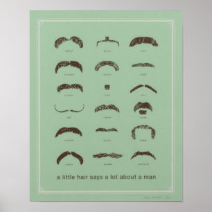 Affiche Moustaches célèbres