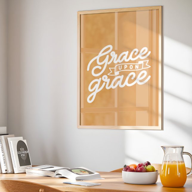 Affiche Moutarde chrétienne Grâce sur grâce  (Créateur téléchargé)