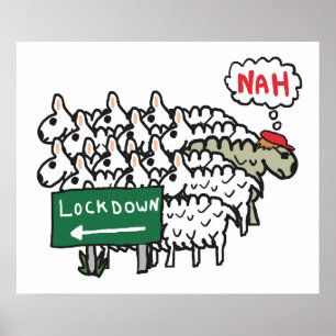 Affiche Mouton antiblocage