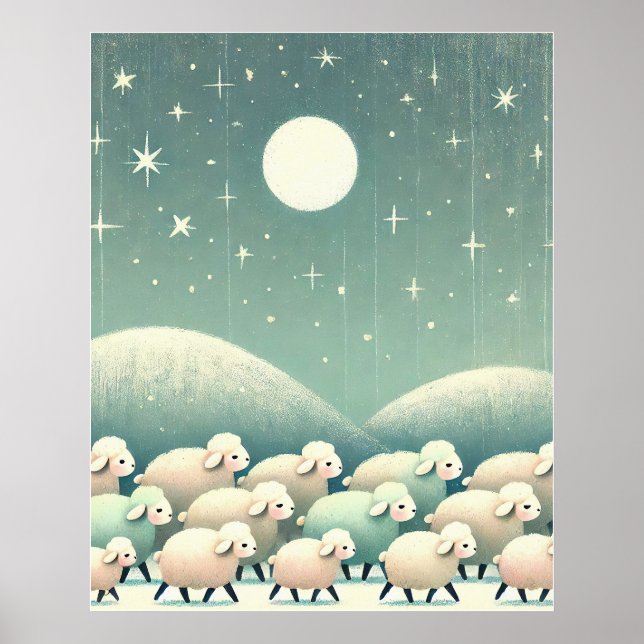 Affiche Mouton endormi (Devant)