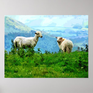 AFFICHE MOUTONS DE MONTAGNE