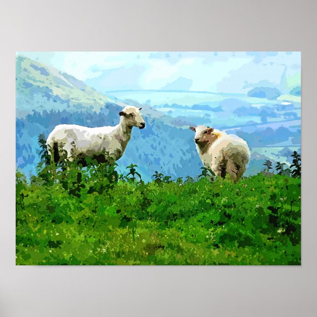 AFFICHE MOUTONS DE MONTAGNE (Devant)