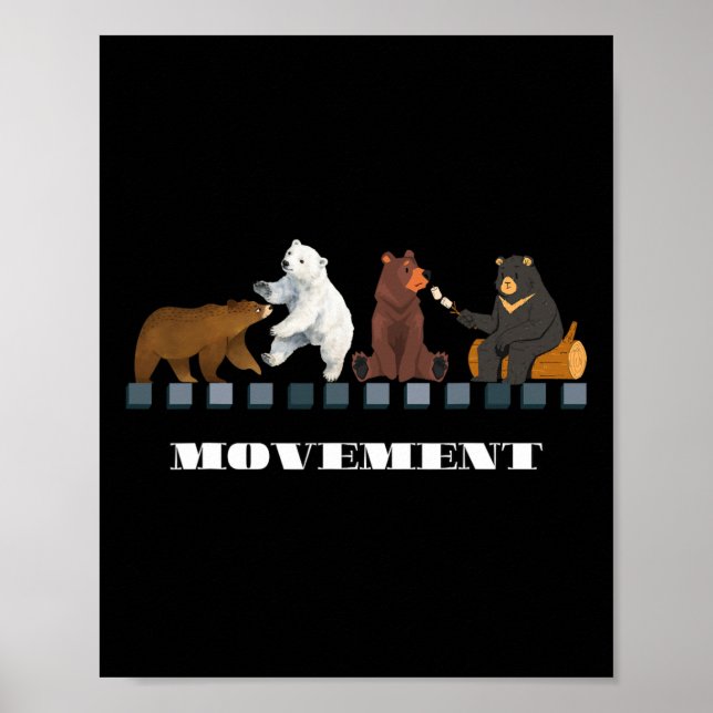 Affiche Mouvement 4b Four Bear Feminist Women Empower Grap (Devant)