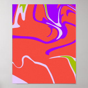 Affiche Mouvement de couleur moderne énergique