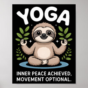 Affiche Mouvement de la paix intérieure atteint Yoga facul