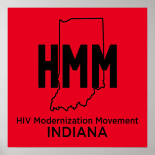 Affiche Mouvement de modernisation du VIH Indiana