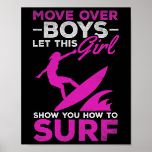 Affiche Mouvement de surfeur Les garçons laissez cette fil