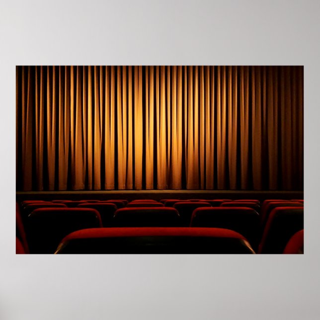 Affiche Movie theater curtain theatre movie (Devant)