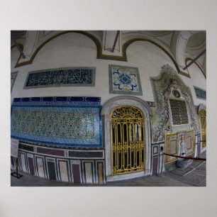 Affiche Moyen-Orient Turquie et ville d'Istanbul avec les 