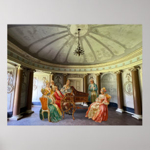 Affiche Mozart Jeu de clavecin