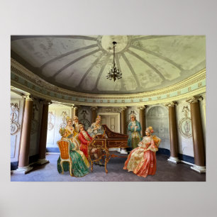 Affiche Mozart jouant du clavecin