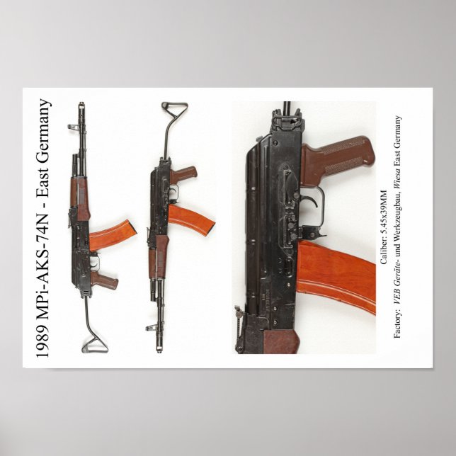 Affiche MPi-AKS-74N Allemagne de l'Est 1989 (Devant)