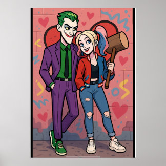 Affiche Mr and Mrs Joker