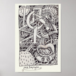 Affiche Mr Emptyful, Ink Drawing