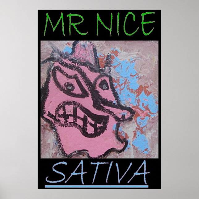 AFFICHE MR NICE SATIVA (Devant)